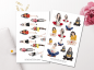 Preview: Girls With Books Sticker Set